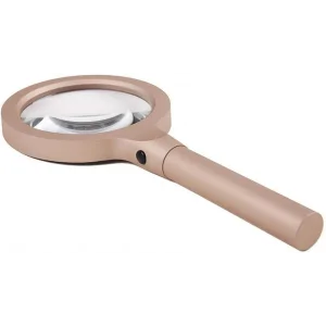 12 Led Işıklı 10x Büyüteç  ,yaşlılar Ve Çocuklar Için Okuma Saplı  Metal Büyüteç 8013