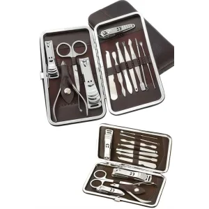 12 Parça Manikür Pedikür Seti Tırnak Bakımı Nasır Temizleme El Ayak Bakımı