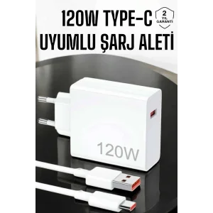 120W Şarj Aleti Type-C Uyumlu Turbo Şarj Aleti