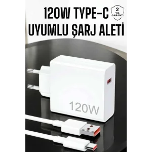 120W Şarj Aleti Type-C Uyumlu Turbo Şarj Aleti