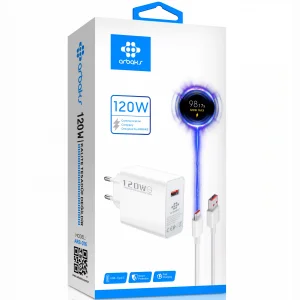 120W Type-C Süper Hızlı Şarj Aleti – Turbo Fast Charger Arbaks ARB-016