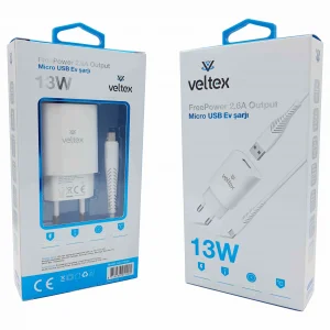 13W 2.6A Micro Şarj Aleti Veltex VTX-002