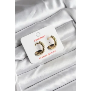 14K Gold Renk Kaplama CM Kadın Küpe