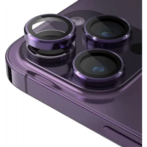 16 Pro / 15 Pro / 14 Pro / 16 Pro Max / 15 Pro Max / 14 Pro Max – Kamera Lens Koruyucu (Mor)