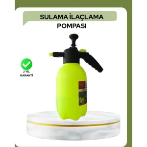2 Litre Püskürtücü Bakır Nozullu Ayarlı Sprey Temizlik ve Bahçe