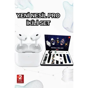 2025 Model Akıllı Saat ve Yeni Nesil Pro Bluetooth Kulaklık ANC Özelliği