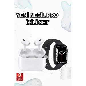 2025 Model Akıllı Saat ve Yeni Nesil Pro Bluetooth Kulaklık TWS Yüksek Ses Kaliteli