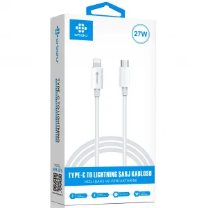 27W PD Lightning iphone Şarj Kablosu Arbaks ARB-076