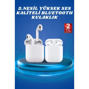 2.Nesil Yeni Model TWS Bluetooth Kulaklık Dokunmatik Kontrol Yüksek Ses Kaliteli
