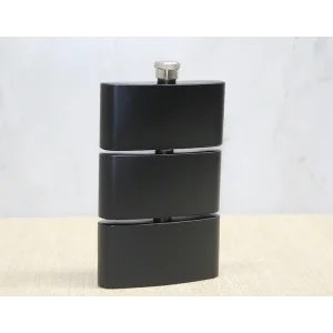 3 Katlı Paslanmaz Çelik Matara Siyah Renk