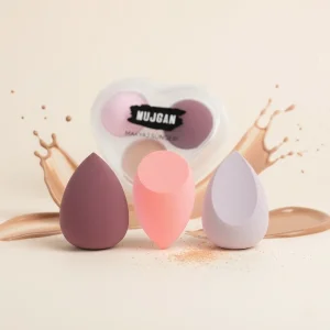 3lü Makyaj Süngeri Seti Kalpli Kutu