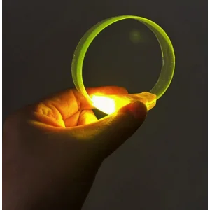 3 Modlu Pilli LED Işıklı Esnek Parti Bilekliği Sarı