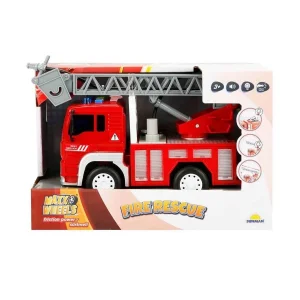 3150 Maxx Wheels Sesli ve Işıklı Su Fışkırtan İtfaiye Aracı 20 cm - Stokta Olan Gönderilir