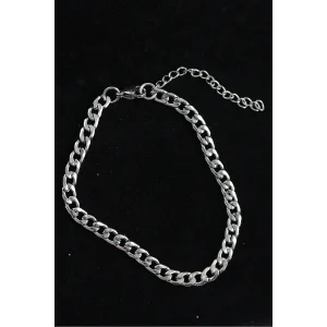 316L Çelik Klasik Model Gümüş Renk Erkek Bileklik