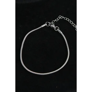 316L Çelik Oval İtalyan Model Gümüş Renk Erkek Bileklik