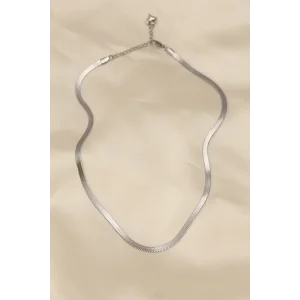 316L Çelik Silver Renk 45 cm İtalyan Zincir Model Kadın Kolye