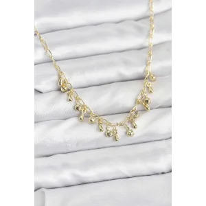 316L Çelik Zincir Gold Renk Kadın Kolye