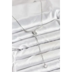 316L Çelik Zincir Gümüş Renk Yılan Model Y Kolye