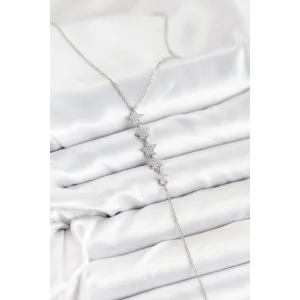 316L Çelik Zincir Gümüş Renk Yıldız Model Y Kolye