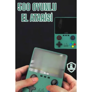 3.5 İnç Ekran 1000 Oyunlu Oyun Konsolu El Atarisi Miüzik Dinleme ve Kitap Okuma