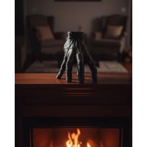 3D Dekoratif Siyah El Obje 17x16 cm Gotik ve Modern Aksesuar