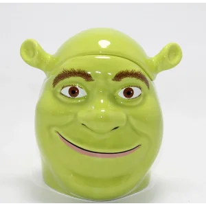 3d Shrek Tasarımı Kapaklı Kupa Bardak Alk4534