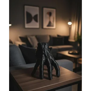 3D Siyah El Dekoratif Heykel 27x22 cm Büyük Boy Modern Tasarım