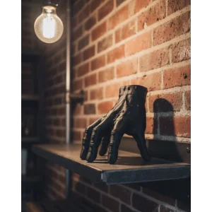 3D Siyah El Tasarım Dekor 17x16 cm Konsol ve Şömine Üstü Obje