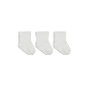 3lü Penye Soket Çorap 10132 Ekru