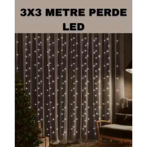 3x3 LED Şelale Perde Işık Kutlama ve Dekor Aydınlatması