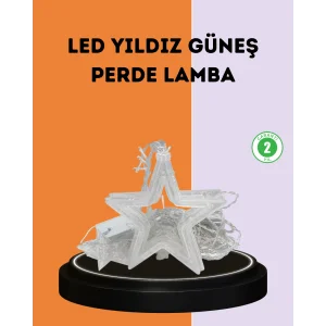 3x3 Metre Yıldız Peri Led Perde Işık Romantik Dekorasyon