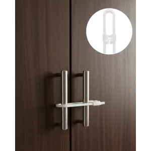 4 Adet Dolap Kapak Kilidi Ev İçi Güvenlik İçin Pratik Koruma Seti