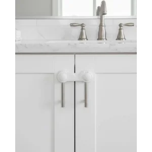 4 Adet Dolap ve Çekmece Emniyet Kilidi Çift Taraflı Bantlı Güvenli Tasarım