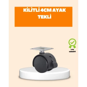 4 cm Kilit Mekanizmalı Mobilya Ayağı Tekli