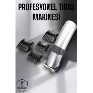 4 Taraklı Taşınabilir Profesyonel Saç ve Sakal Kesme Tıraş Makinesi