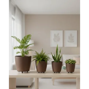 4LÜ VAZO KAHVERENGİ