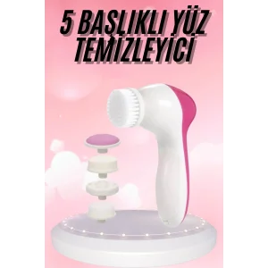 5 Başlıklı Titreşimli Cilt Temizleme Seti Canlandırıcı ve Onarıcı