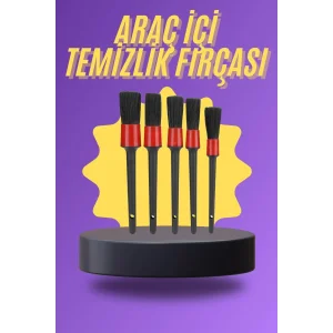 5 Parça Araç İçi Temizlik Fırçası Araç İçi-Dışı Temizleme Fırça Seti