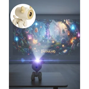 500 ANSI Lümen Parlaklıkta Akıllı Mini Projeksiyon Cihazı