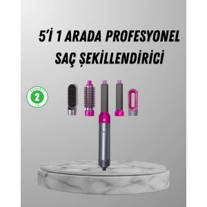 5’i 1 Arada Saç Şekillendirici Set Kuaför Düzeyinde Performans ve Ergonomik Tasarım