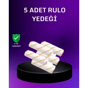5’li Mini Rulo Boya Seti Duvar Tavan Emülsiyon Uygulama