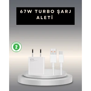 67 Watt Type C Şarj Adaptörü Xiaomi Poco X3 X4 X5 Pro Uyumlu