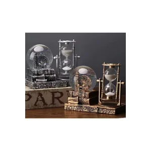 Dekoratif Işıklı Polyester Cam Kum Saati Ve Dönme Dolap