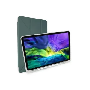 iPad 2022 10.9 (10.nesil) Kılıf Kalemlikli Mars Tablet Kılıfı - Koyu Yeşil-(57 - EMTHBA7972-9