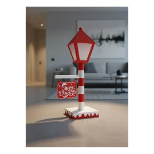 Noel Temalı Tabelalı Lamba Dekoratif Aydınlatma Yılbaşı Süsü - EMTHBA8901-8563