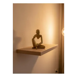 Dekoratif Sarı İnsan Figürü Modern Masa ve Raf Süsü - EMTHBA9752-5900