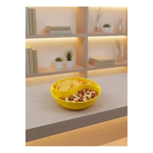 Dekoratif Sarı Çerezlik Kase 4’lü Set 3x12 cm - EMTHBA4242-6515