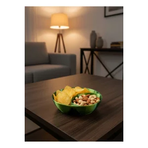 Yeşil Çerezlik Kase Seti 4 Adet 3x12 cm - EMTHBA1061-6391