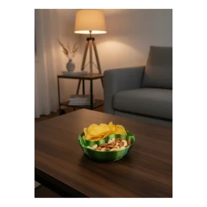 Dekoratif Yeşil Çerezlik Kase 4’lü Set 3x12 cm - EMTHBA1049-1867