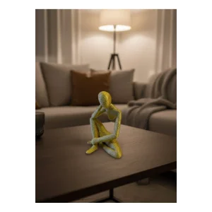 Minimal Sarı İnsan Figürü Biblo Ev ve Ofis Dekoru - EMTHBA2121-2890